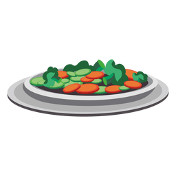 Salad plate PNG Design