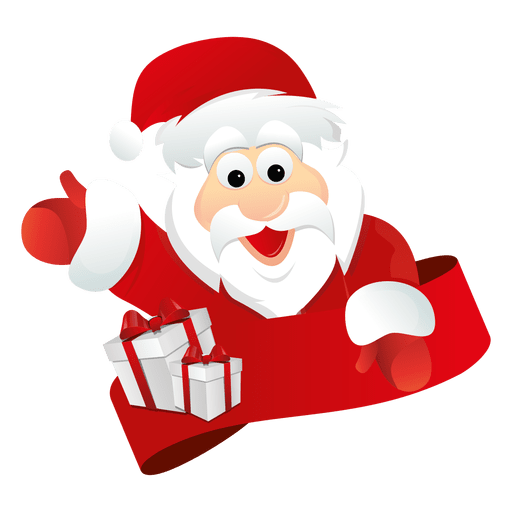 Cinta de santa claus Diseño PNG