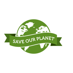 Save our planet badge PNG Design