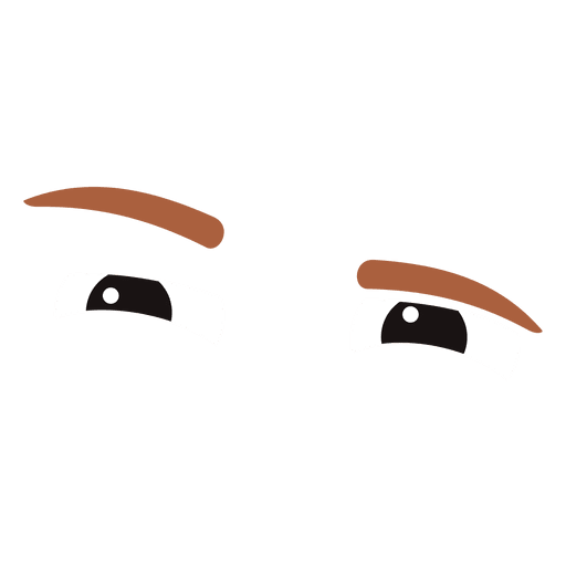 Ojos de miedo Diseño PNG