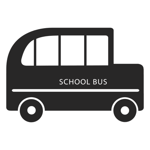 Lado del autobús escolar Diseño PNG