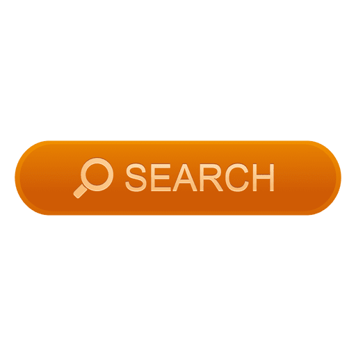 Search orange button PNG Design