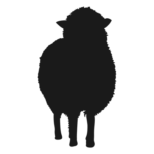 Silhueta de ovelhas Desenho PNG