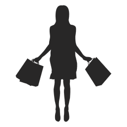 Shopping woman posing PNG Design