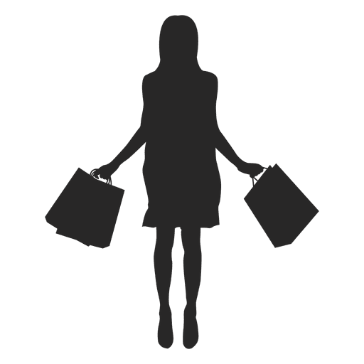Shopping woman posing PNG Design