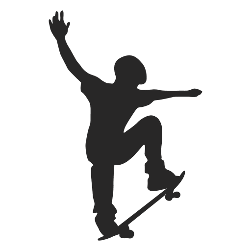 Skateboard silhouette 2 PNG Design