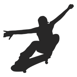 Skateboard silhouette 4 PNG Design