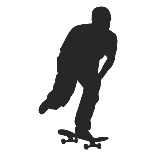 Skateboarding silhouette