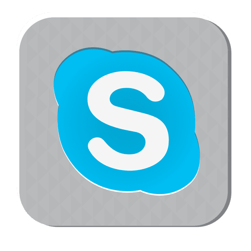 Icono de goma de Skype Diseño PNG