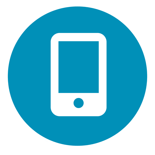Smartphone round icon 1 PNG Design