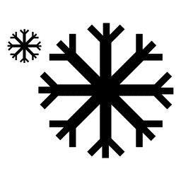 Ícone de flocos de neve Desenho PNG