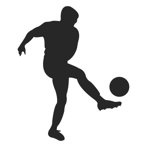 Soccer player hitting PNG Design