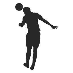 Jugador de fútbol golpeando la bola 1 Diseño PNG