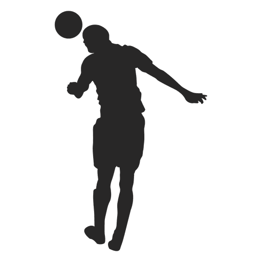 Soccer player hitting ball 1 PNG Design