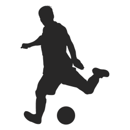 Soccer player kicking ball 1 PNG Design Transparent PNG