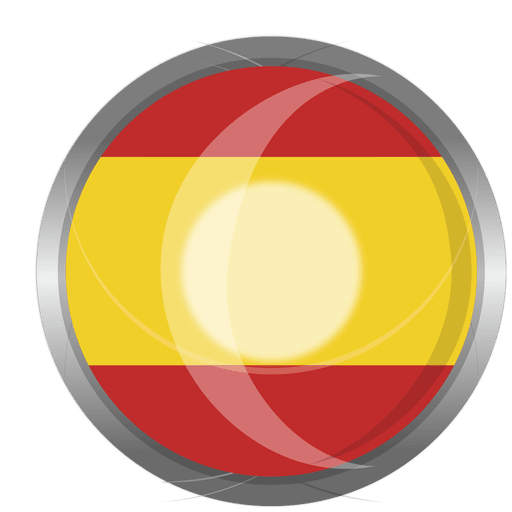 Spanien Flaggenabzeichen PNG-Design