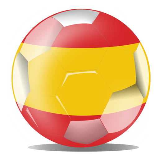 Spain football flag PNG Design