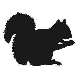 Eichhörnchen Silhouette PNG-Design