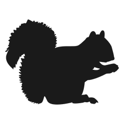 Squirrel silhouette PNG Design