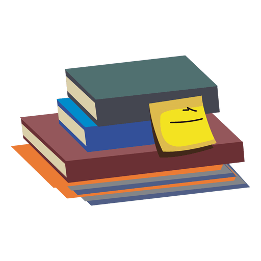 Stack of books PNG Design