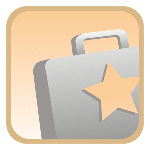 Star briefcase square button