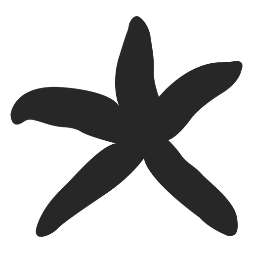 Starfish silhouette PNG Design