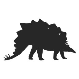 Silueta de stegosaur Diseño PNG
