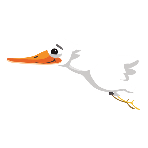 Stork cartoon - Transparent PNG & SVG vector file