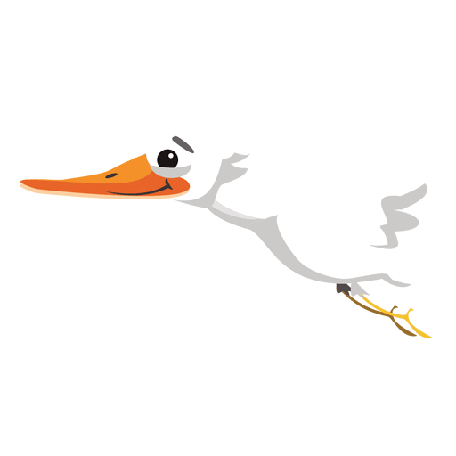 Stork cartoon PNG Design