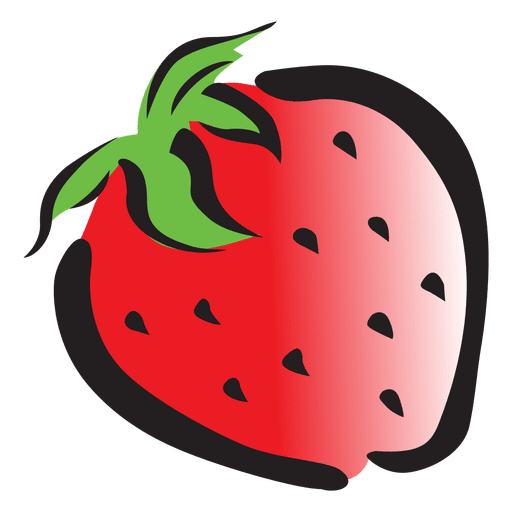 Strawberry cartoon PNG Design