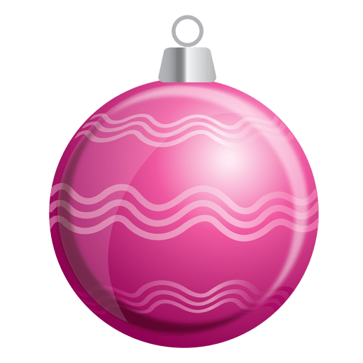 Stripes pink bauble