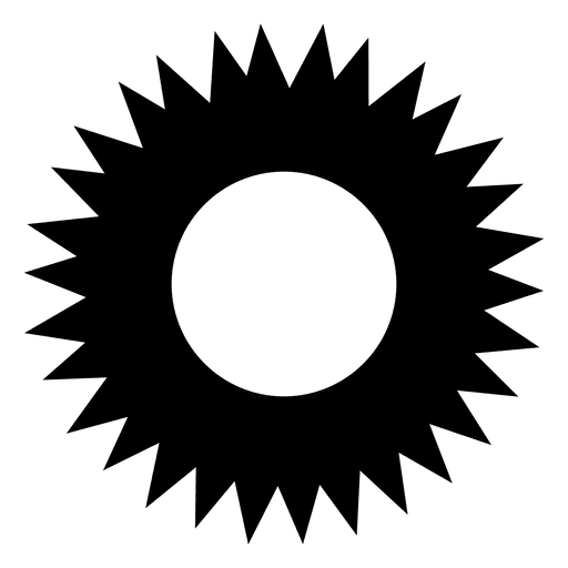 Icono de sol Diseño PNG