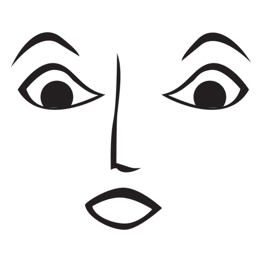 Emoticon de cara surpresa Desenho PNG