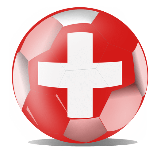 Schweizer Fußballflagge PNG-Design