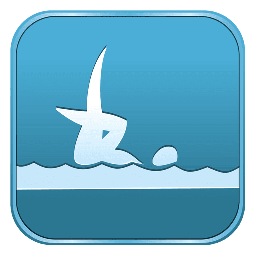 Synchronised swimming square icon