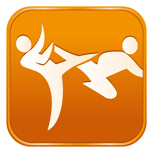 Taekwondo-Quadrat-Symbol PNG-Design
