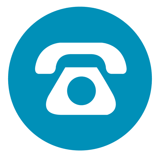 Telephone round icon 1 PNG Design