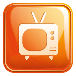 Television square icon 3 PNG Design