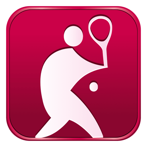 Tennis square icon