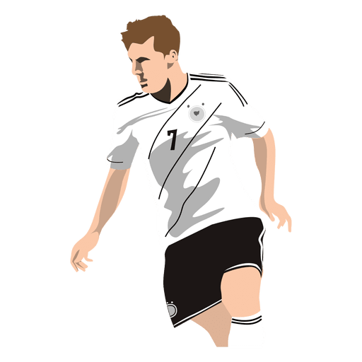 dibujos animados de thomas müller Diseño PNG