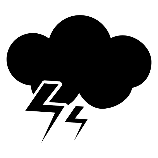 Gewittersymbol PNG-Design