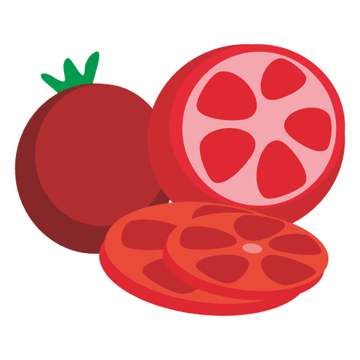 Tomaten-Karikatur PNG-Design