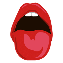 Tongue came out expression PNG Design