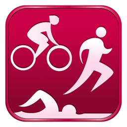 Triathlon square icon PNG Design
