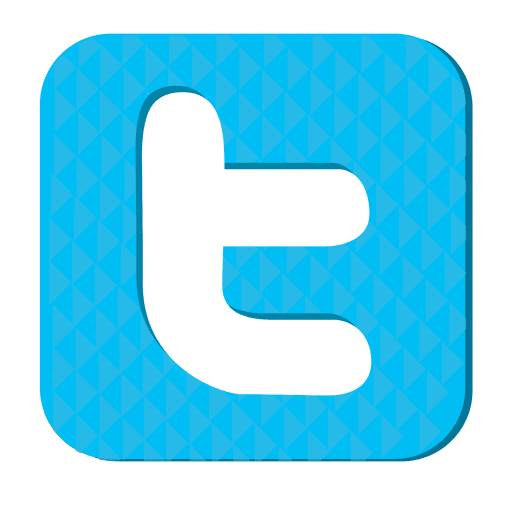 Icono de goma de Twitter Diseño PNG