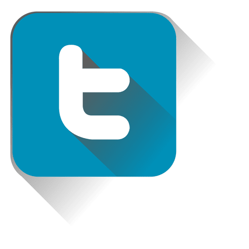 Quadratisches Twitter-Symbol PNG-Design