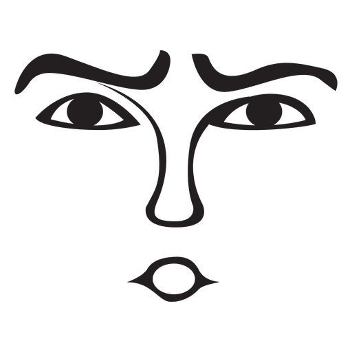 Emoticon de cara insegura Diseño PNG