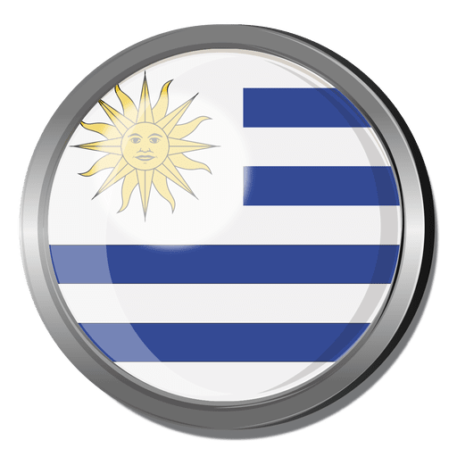 Insignia de la bandera de uruguay Diseño PNG