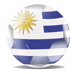 Uruguay football flag PNG Design