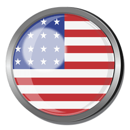 Usa flag badge PNG Design